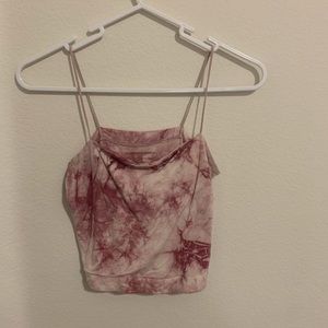 American Eagle Tie Dye Pink Tank